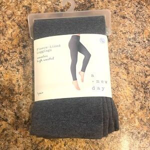 Size large, fleece lined leggings